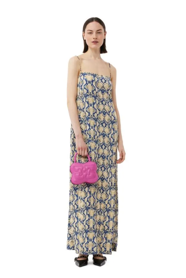 AccessoriesBags GANNI Mini Bags Small Pink Butterfly Crossbody Bag Shocking Pink