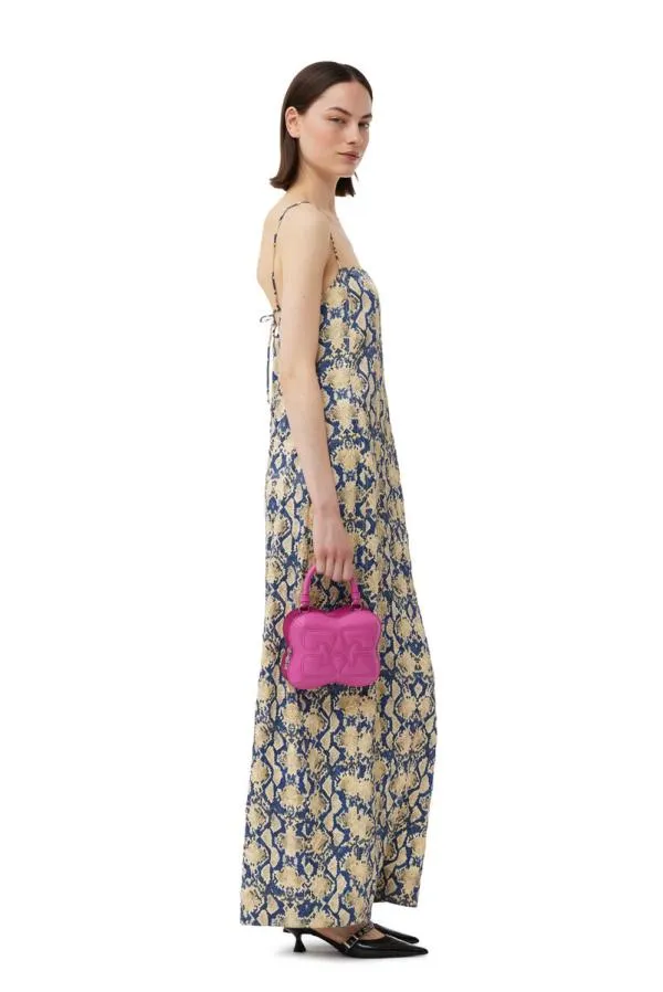 AccessoriesBags GANNI Mini Bags Small Pink Butterfly Crossbody Bag Shocking Pink