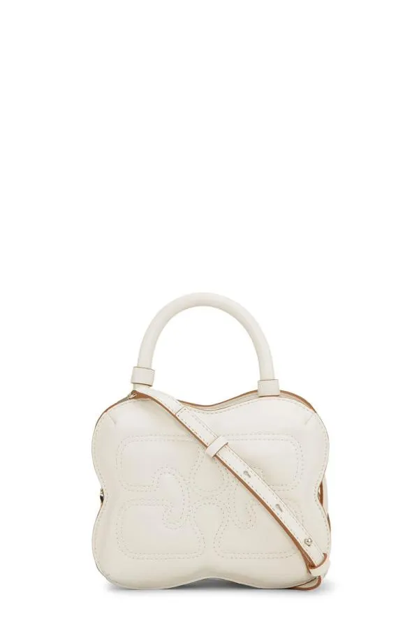 AccessoriesBags GANNI Mini Bags Small White Butterfly Crossbody Bag Egret