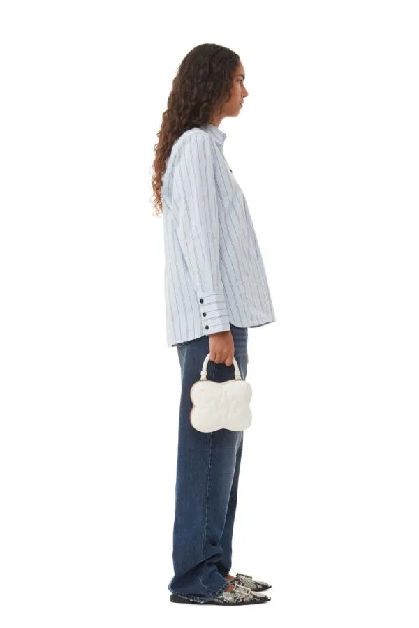AccessoriesBags GANNI Mini Bags Small White Butterfly Crossbody Bag Egret