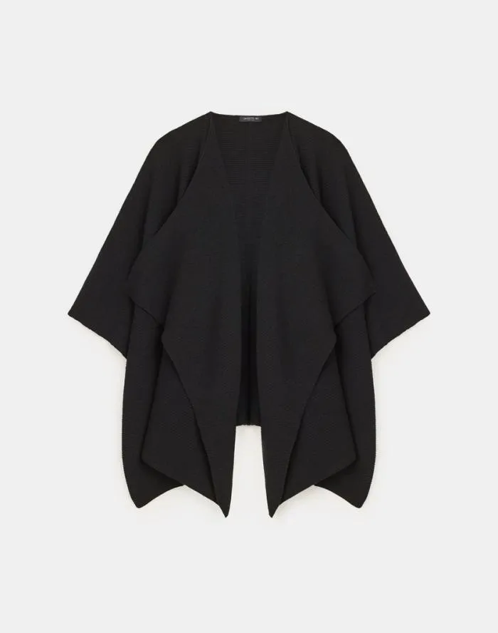 Accessories Cashmere Wrap Poncho Black Lafayette 148 New York Winter Accessories