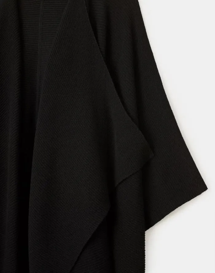 Accessories Cashmere Wrap Poncho Black Lafayette 148 New York Winter Accessories