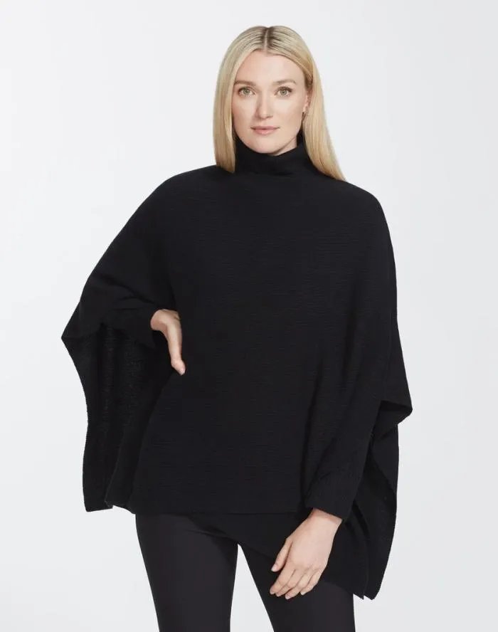 Accessories Cashmere Wrap Poncho Black Lafayette 148 New York Winter Accessories