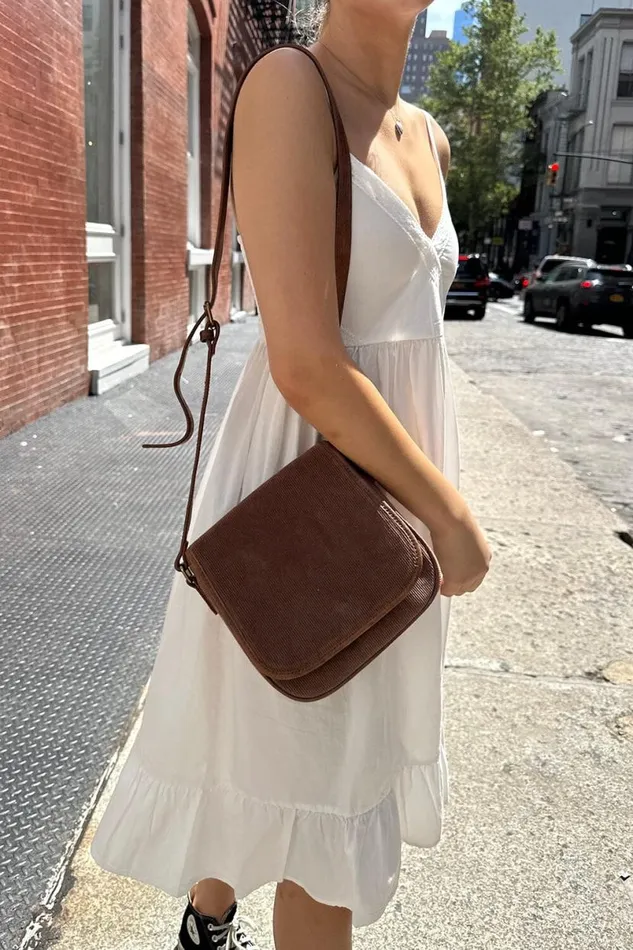 Accessories Corduroy Saddle Bag Brandy Melville BAGS and BACKPACKS