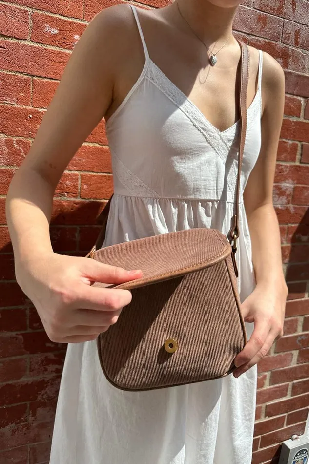 Accessories Corduroy Saddle Bag Brandy Melville BAGS and BACKPACKS