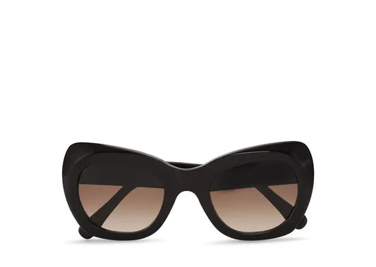 Accessories GANNI Sunglasses Oversized Butterfly Sunglasses Black