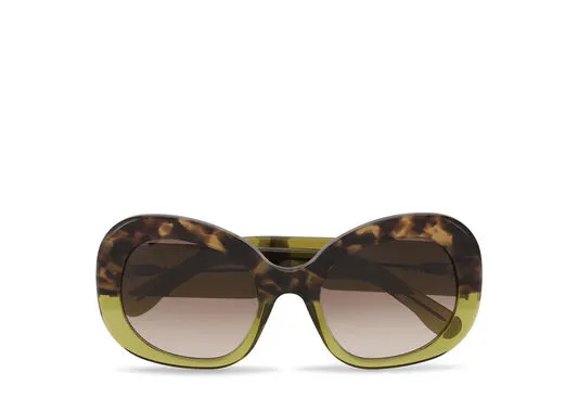 Accessories GANNI Sunglasses Oversized Retro Sunglasses Green Bay