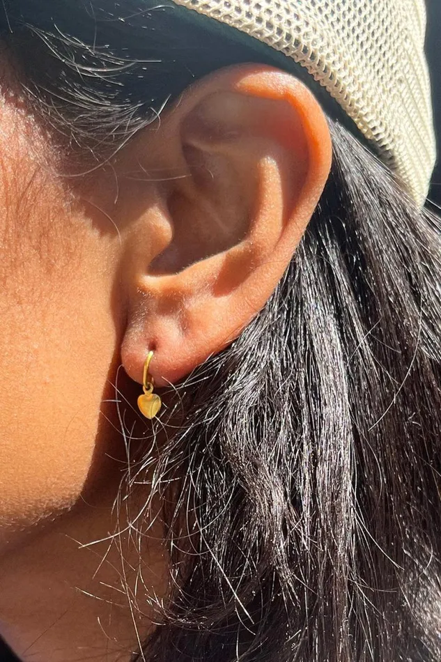 Accessories Heart Charm Earrings Brandy Melville JEWELRY