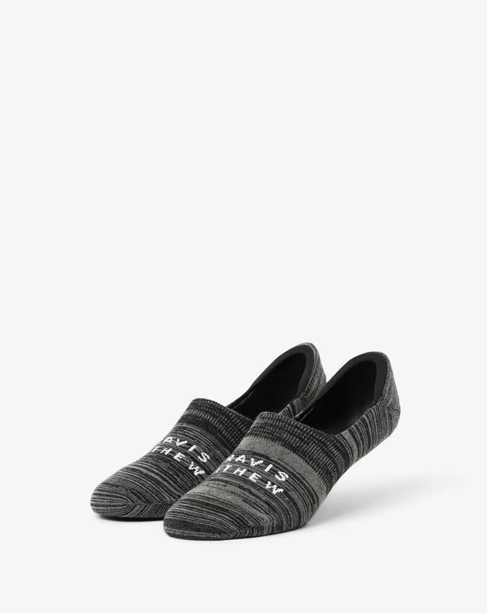 Accessories Socks TravisMathew OFF SCHEDULE NO SHOW SOCK Heather Black