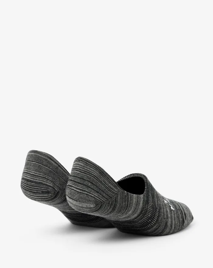 Accessories Socks TravisMathew OFF SCHEDULE NO SHOW SOCK Heather Black