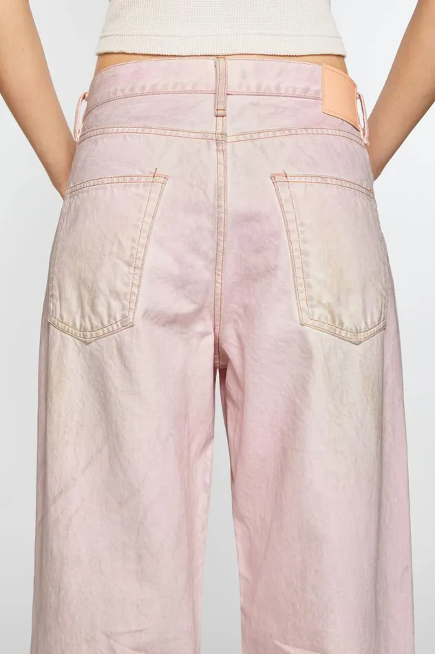 Acne Studios Baggy Fit Jeans 8211 1981F Pale Pink Women Jeans