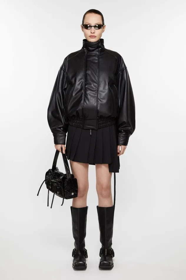 Acne Studios Bomber Jacket Black Women Outerwear