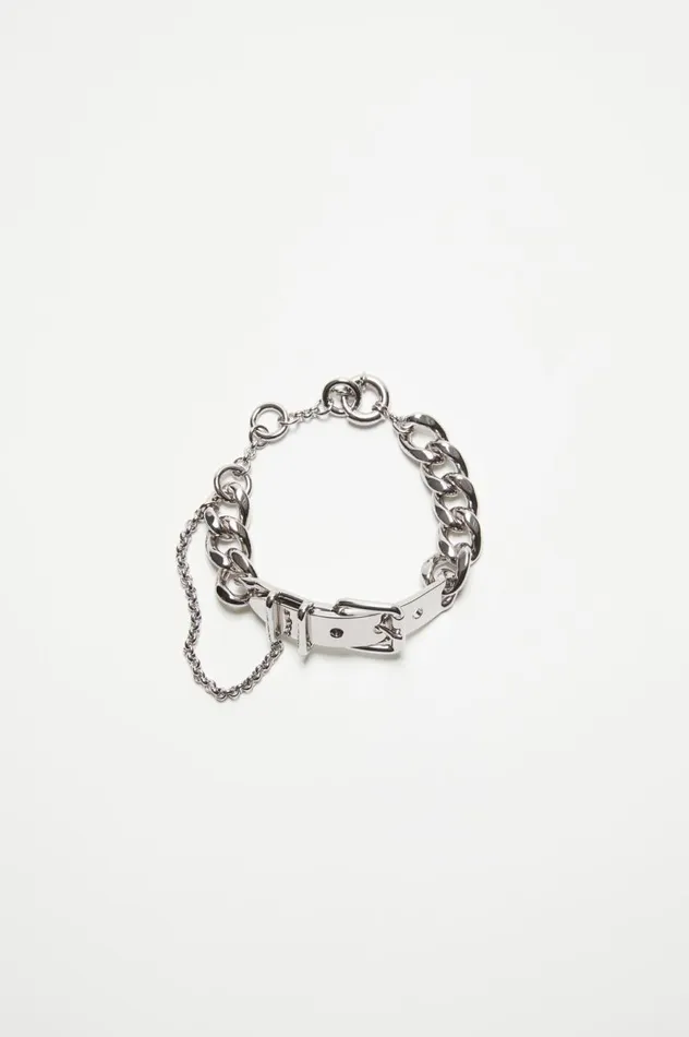 Acne Studios Buckle Chain Bracelet Silver Men Jewellery