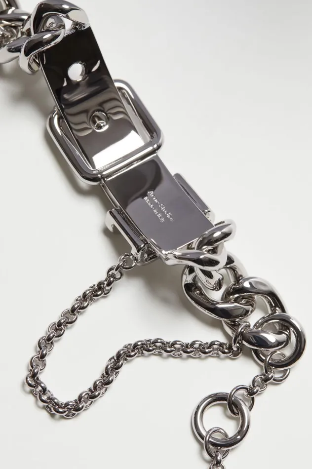 Acne Studios Buckle Chain Bracelet Silver Men Jewellery