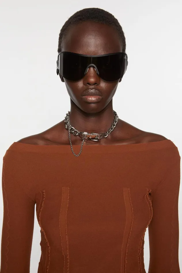 Acne Studios Buckle Chain Necklace Silver Men Jewellery