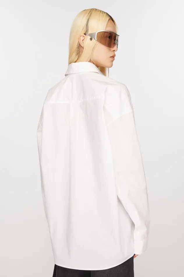 Acne Studios Buttonup Shirt Optic White Women Shirts and Blouses