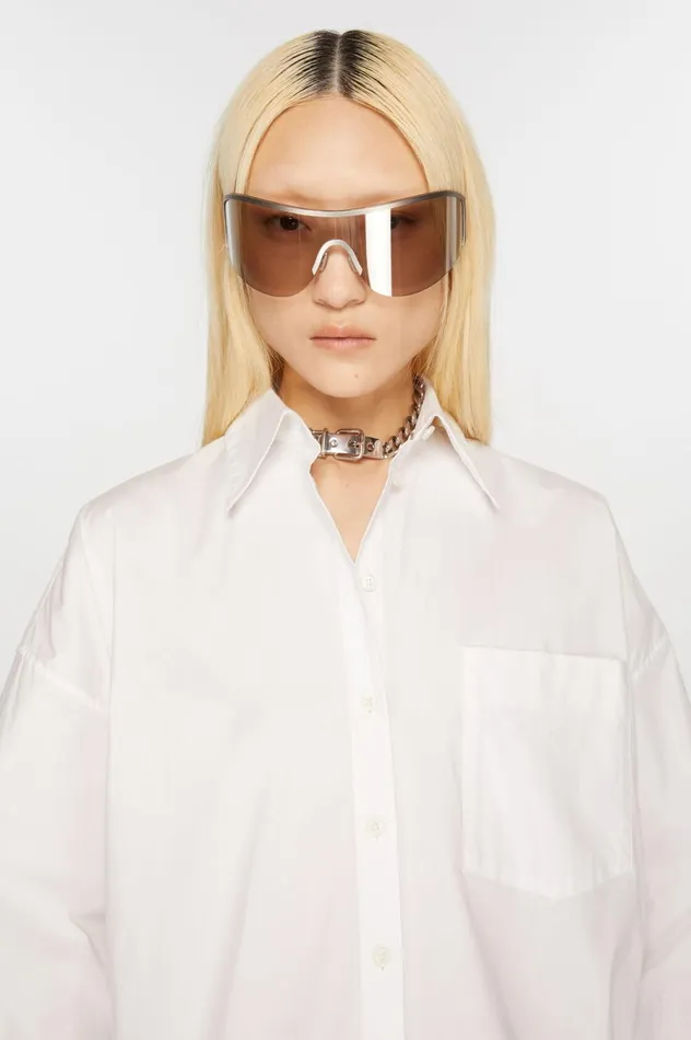 Acne Studios Buttonup Shirt Optic White Women Shirts and Blouses