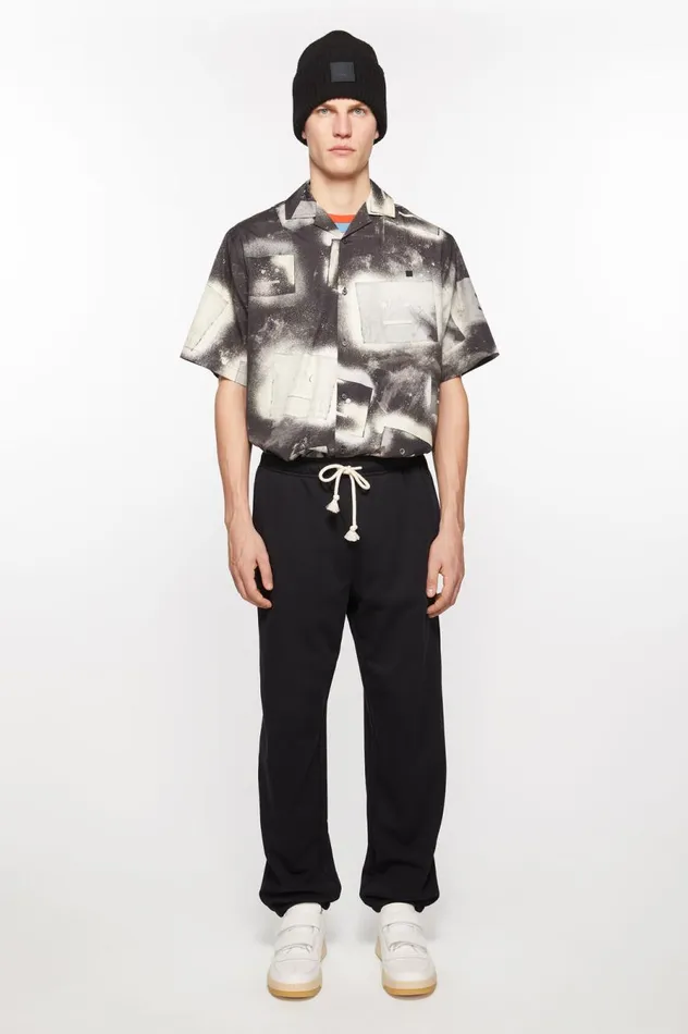Acne Studios Cotton Sweatpants Black Women Trousers