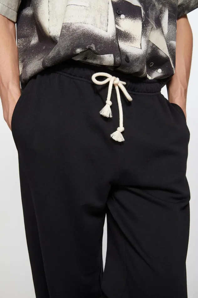 Acne Studios Cotton Sweatpants Black Women Trousers