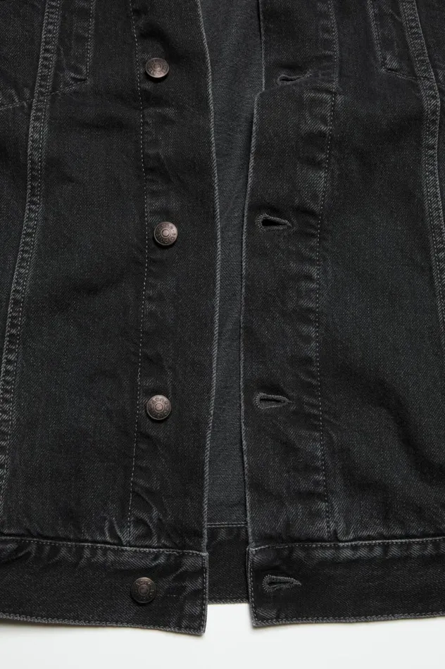 Acne Studios Denim Jacket 8211 Oversized Unisex Fit Black Men Outerwear