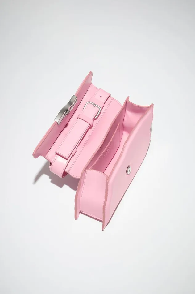 Acne Studios Distortion Wavy Mini Bag Bubble Pink Women Bags