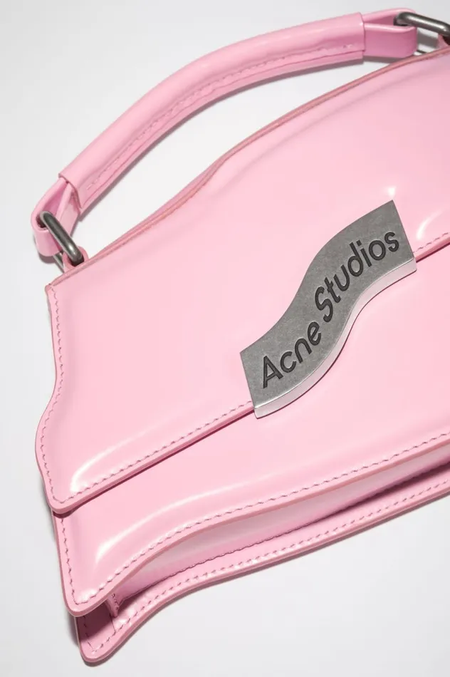 Acne Studios Distortion Wavy Mini Bag Bubble Pink Women Bags