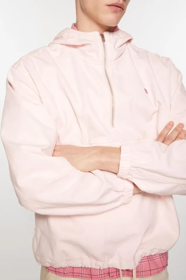 Acne Studios Hooded Jacket Pink Men Outerwear