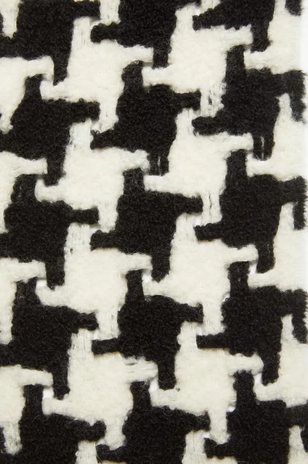 Acne Studios Houndstooth Scarf Whiteblack Men Scarves