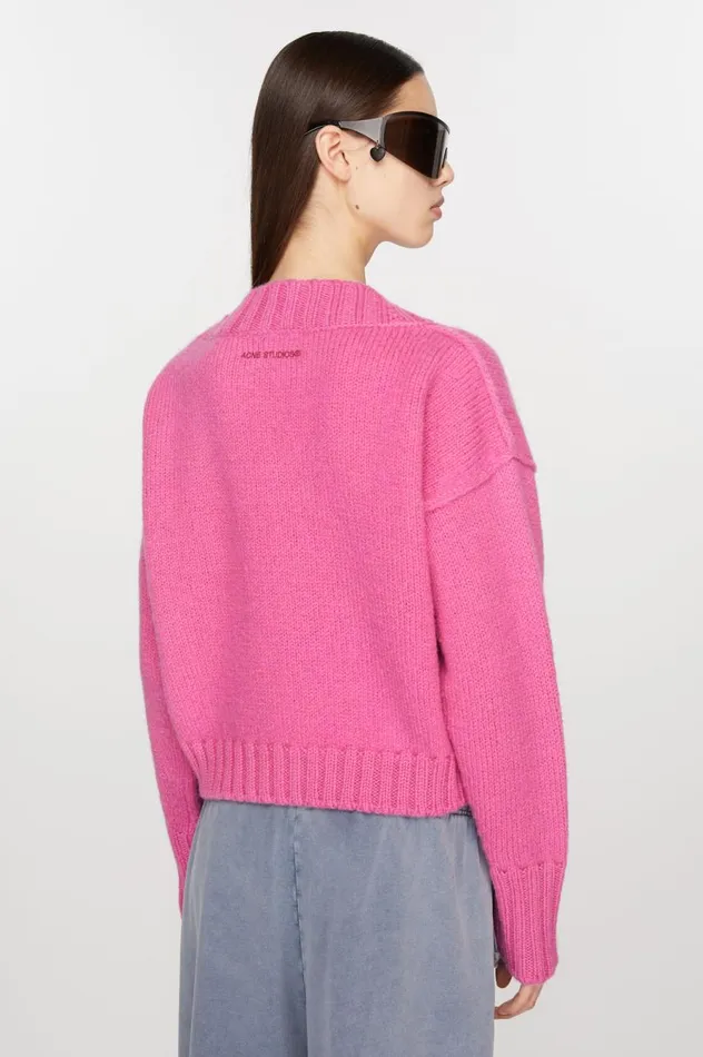 Acne Studios Knit Cardigan Pink Women Knitwear