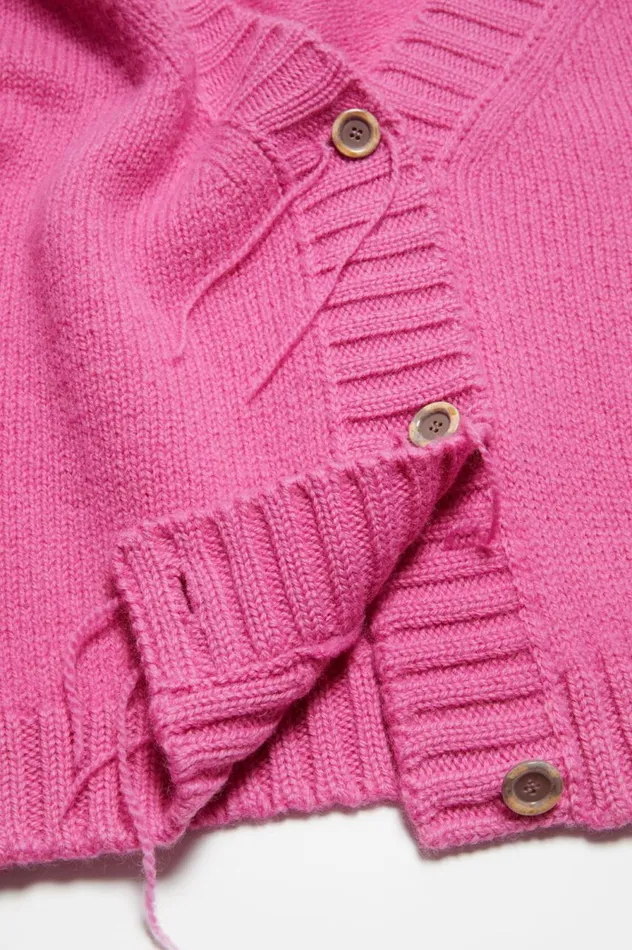 Acne Studios Knit Cardigan Pink Women Knitwear