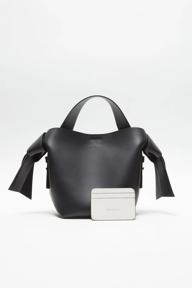 Acne Studios Leather Card Holder White Women Small Leather Goods