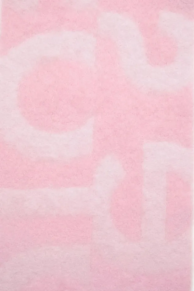 Acne Studios Logo Scarf Pink Men Scarves