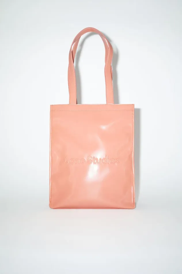 Acne Studios Logo Shoulder Tote Bag Salmon Pink Men Bags