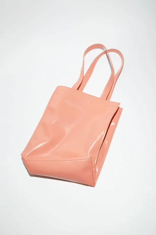 Acne Studios Logo Shoulder Tote Bag Salmon Pink Men Bags