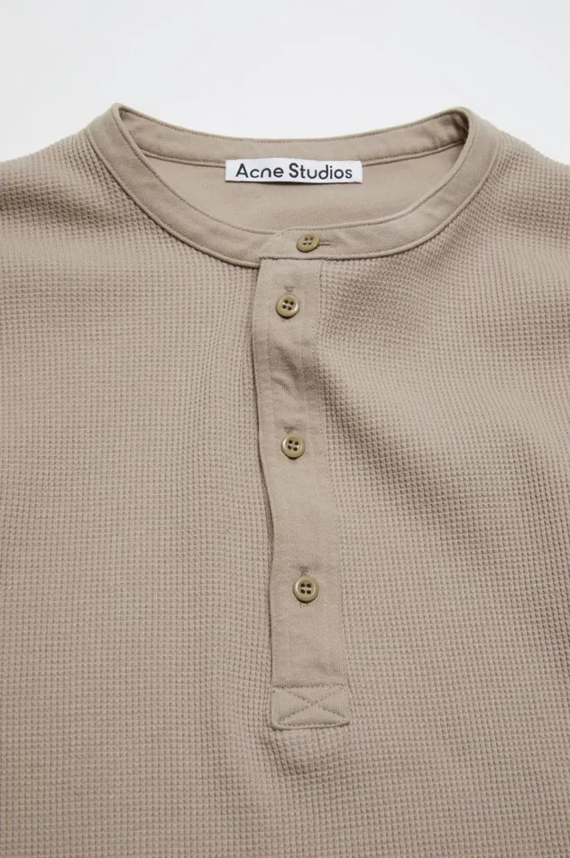 Acne Studios Long Sleeve Tshirt 8211 Fitted Fit Concrete Grey Men Tshirts