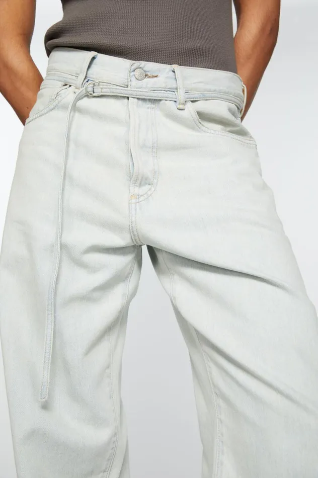Acne Studios Loose Fit Jeans 8211 1991 Toj Light Blue Women Jeans