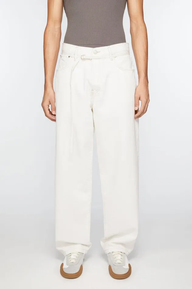 Acne Studios Loose Fit Jeans 8211 1991 Toj Off White Women Jeans