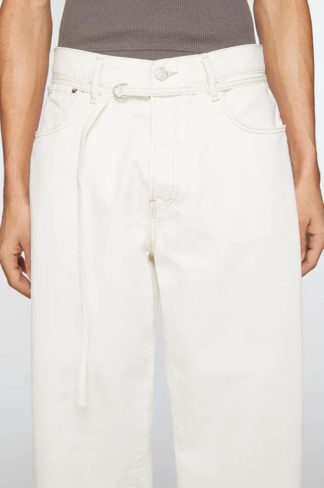 Acne Studios Loose Fit Jeans 8211 1991 Toj Off White Women Jeans