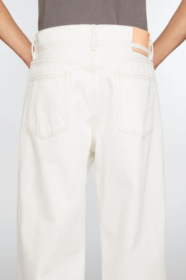 Acne Studios Loose Fit Jeans 8211 1991 Toj Off White Women Jeans