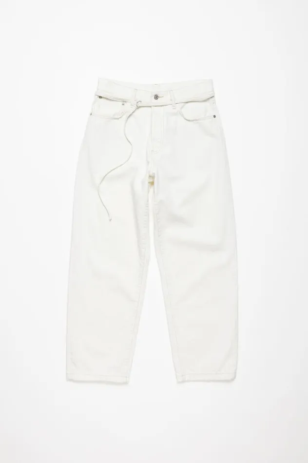 Acne Studios Loose Fit Jeans 8211 1991 Toj Off White Women Jeans