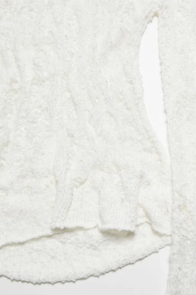 Acne Studios Loose Knit Sweater Off White Women Knitwear