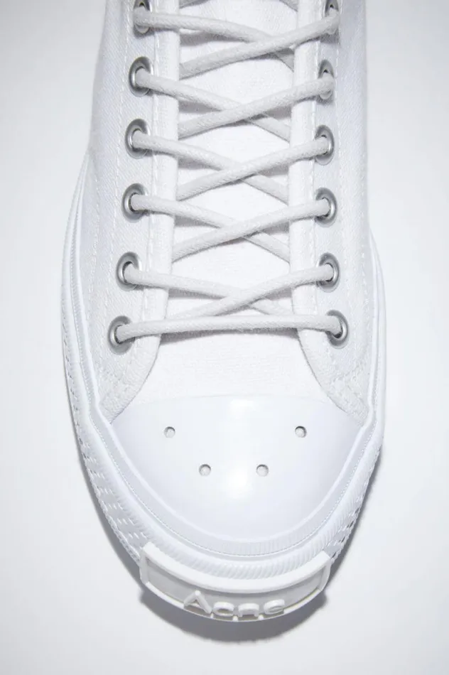 Acne Studios Low Top Sneakers Optic White Women Shoes