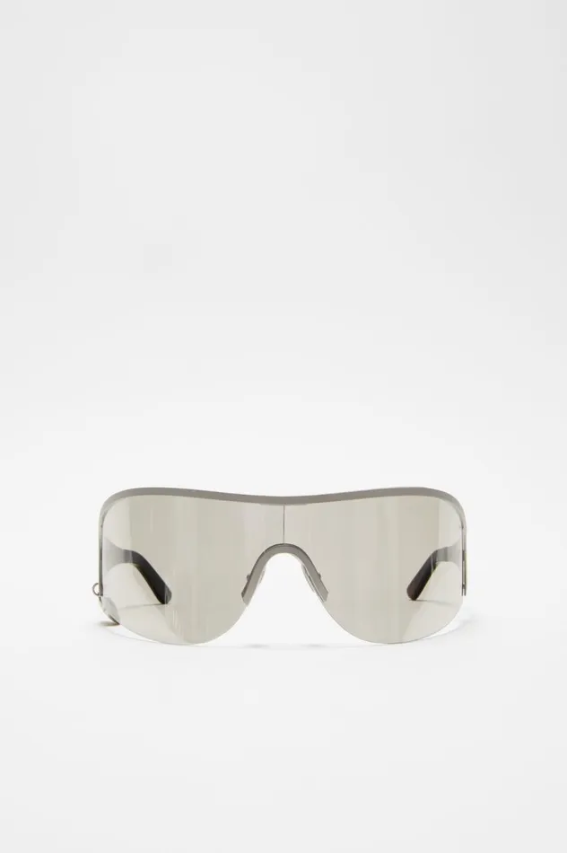 Acne Studios Metal Frame Sunglasses Silvertransparent Women Eyewear