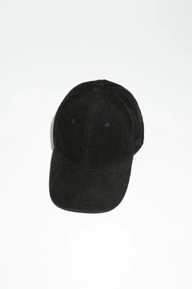 Acne Studios Micro Face Patch Cap Black Women Hats