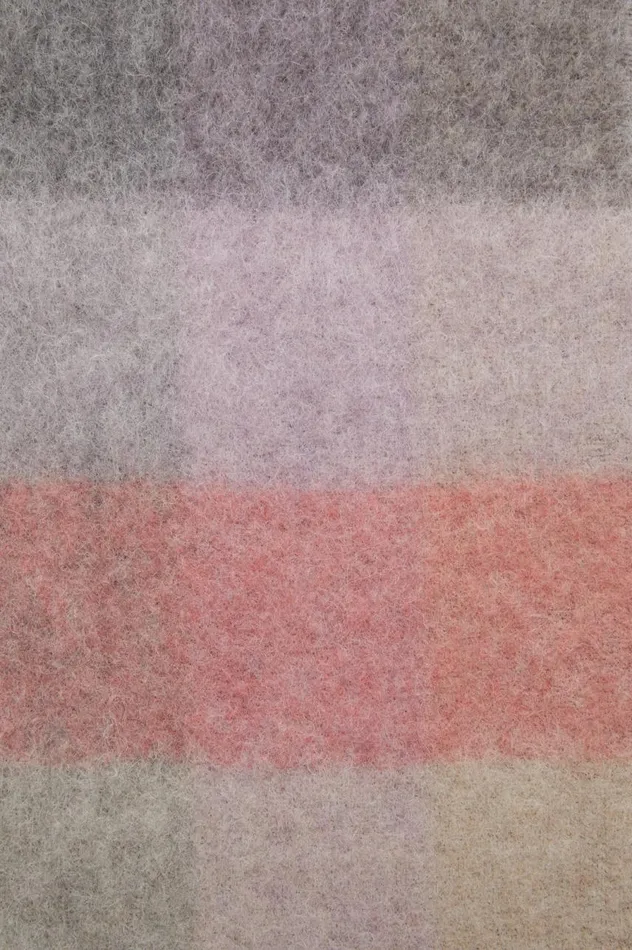 Acne Studios Mohair Checked Scarf Fuchsialilacpink Women Scarves