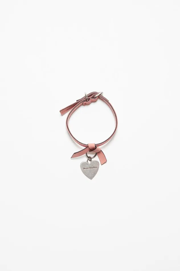 Acne Studios Musubi Charm Bracelet Salmon Pink Men Jewellery