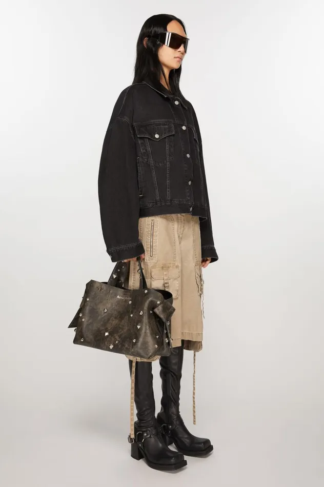 Acne Studios Musubi Midi Tote Dark Brown Men Bags