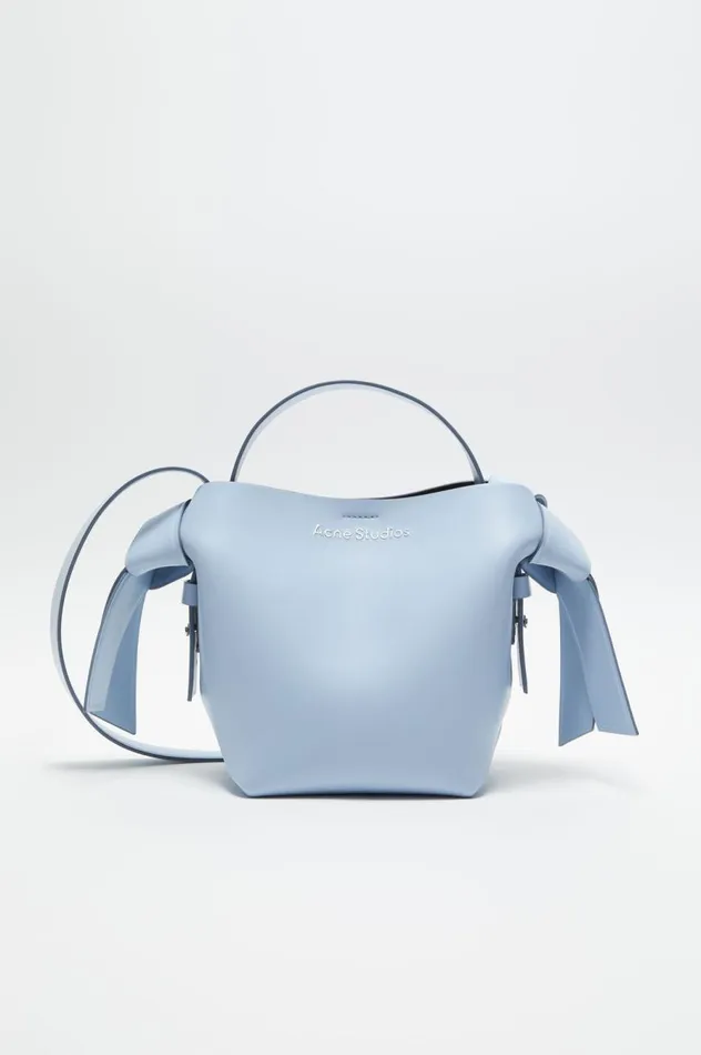 Acne Studios Musubi Mini Shoulder Bag Baby Bluebrown Men Bags