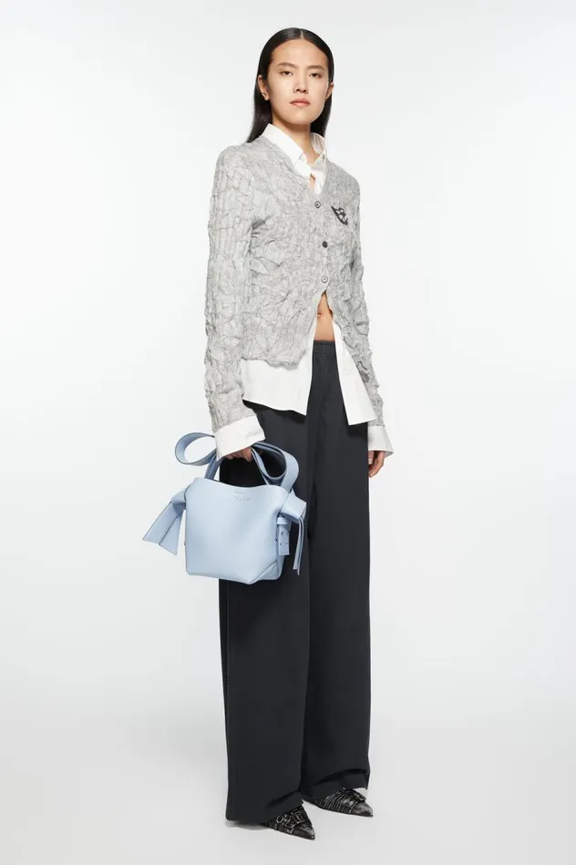 Acne Studios Musubi Mini Shoulder Bag Baby Bluebrown Men Bags
