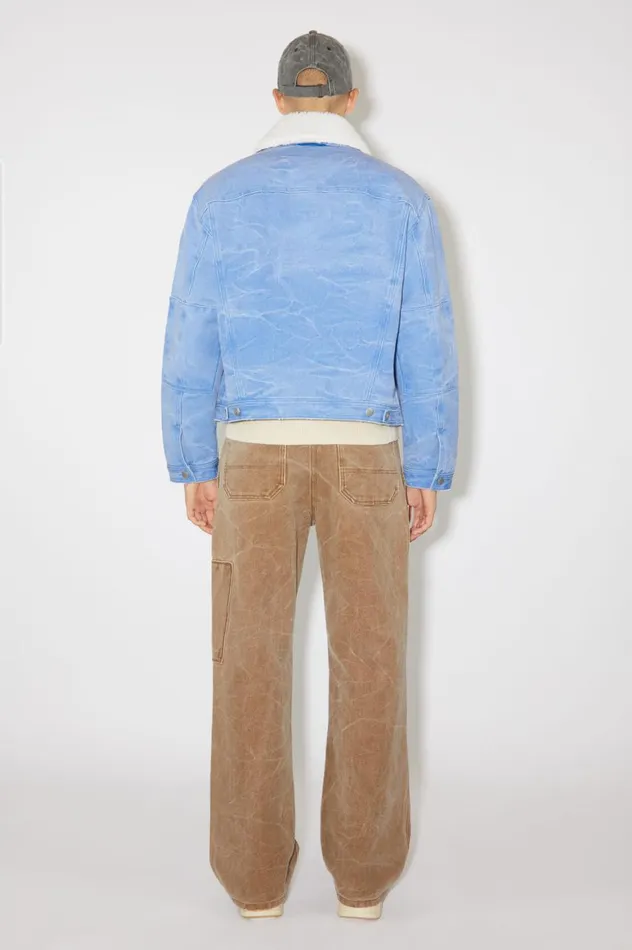 Acne Studios Padded Denim Jacket Powder Blue Men Outerwear